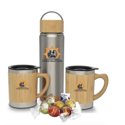 Bamboo Water Bottle & Mugs with Truffles