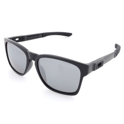 Oakley® Step Up Sunglasses - Polished Black w/ Gray Lens