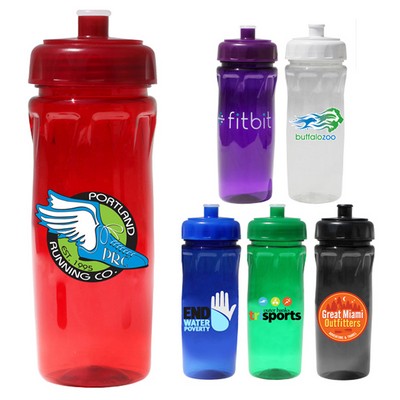 18 Oz. Poly-Saver PET Bottle w/Push 'n Pull Cap (Full Color Digital)