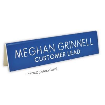 Engraved Table Tent Sign - Horizontal, 3" x 1½"