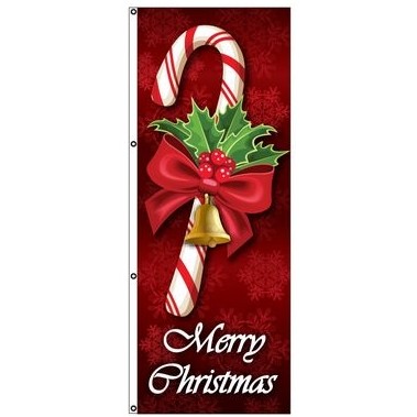 Avenue Banners Holiday Flag (Candy Cane/Merry Christmas)