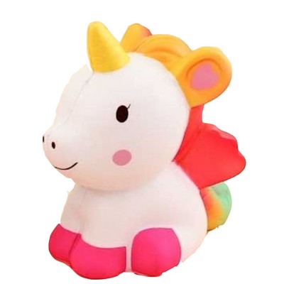 Slow Rising Scented Orange Sitting Unicorn Squishy