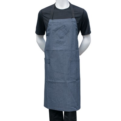 Chef Code 36" Denim Bib Apron with Adjustable Strap