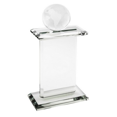 Globe Topped Pedestal Award (10"x5"x2½")