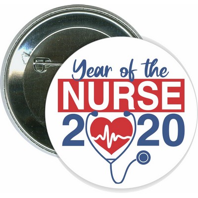 Event - Year of the Nurse, Healthcare - 2 1/4 Inch Round Button