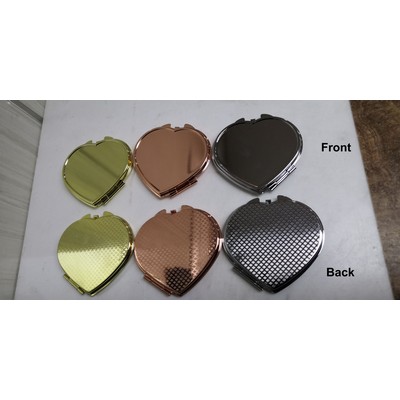 Heart Shape Compact Cosmetic Mirror Purse Mirror