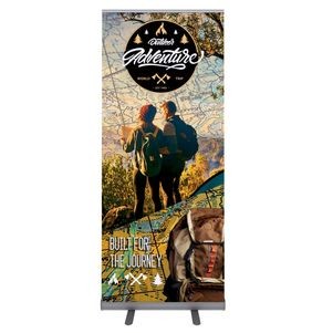 ONE CHOICE® 33.5 x 80 in. Good Roll Up Retractable Super Flat Vinyl Graphic Package