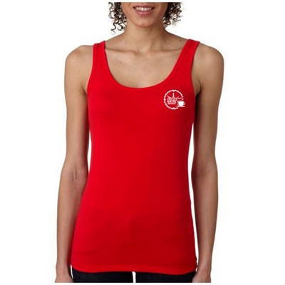 Next Level 4.3 oz. 57/ 38/ 5 Cotton/ Polyester/ Spandex Ladies Jersey Tank Tops