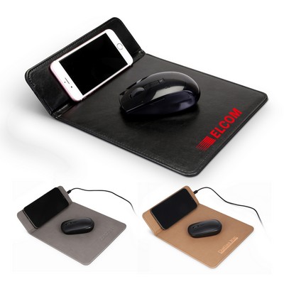 Leatherette Charging Mousepad