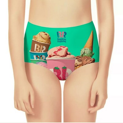 Women's High Waisted Briefs w/Full Color Printing