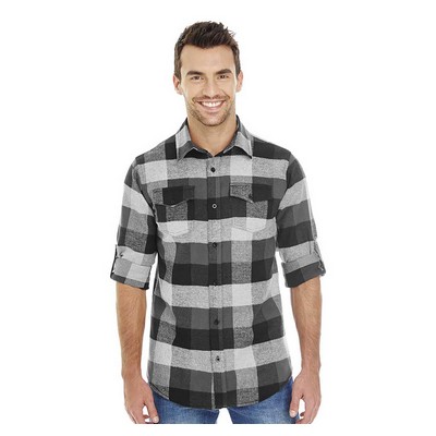 Burnside® Long Sleeve Plaid Flannel Shirt