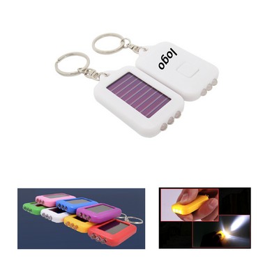 Solar LED Flashlight Key chain