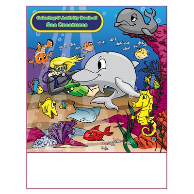 Sea Creatures Imprintable Coloring and Activity Book