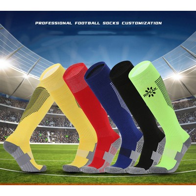 Teenager Sports Socks Soccer Socks Over-The-Calf Socks Stretch Crew Socks Children Cotton Socks