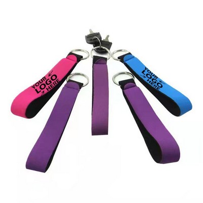 Neoprene Wrist Strap Key Chain