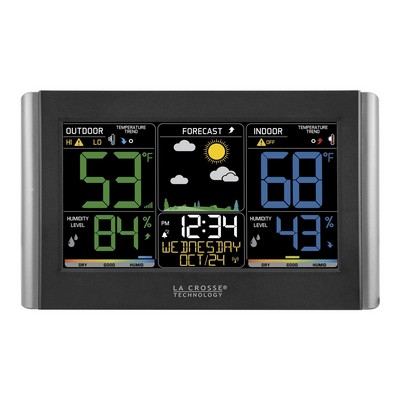 La Crosse® Wireless Weather Forecast Station w/Color LCD Display