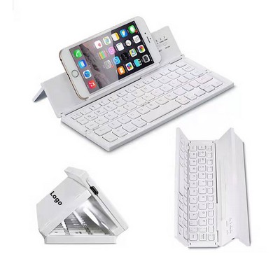 Foldable Bluetooth Wireless Keyboard Pocket Size Keyboard for Pad Smartphone Tablet Laptop