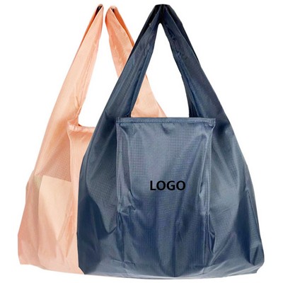 Large Size Portable Oxford Folding Tote Shopping Bag