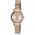 Citizen® Ladies' Quartz Rose Gold-Tone Mesh Watch w/Rose Dial