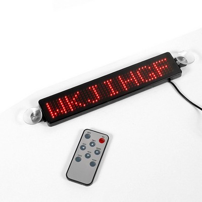 LED Programmable Scrolling Message Sign Board for Car