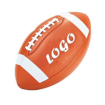 Size 9 PU Leather Football Custom