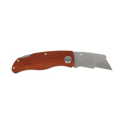 4" Wood Handle Utility Knife