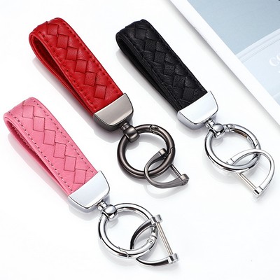 Sheepskin Woven Rope Key Chain