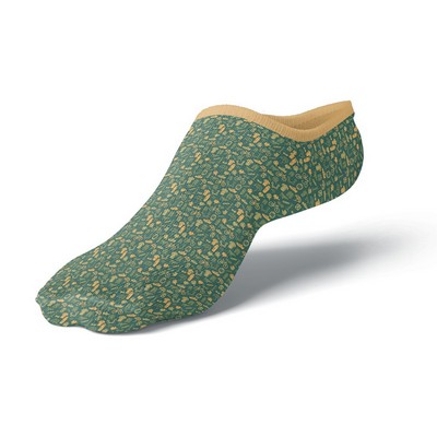 Jacquard Weave Cotton-Blend Low Cut Socks w/ Cushion