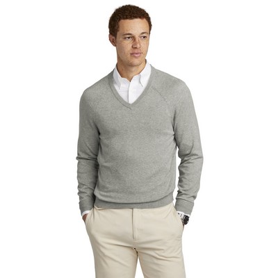 Brooks Brothers® Cotton Stretch V-Neck Sweater