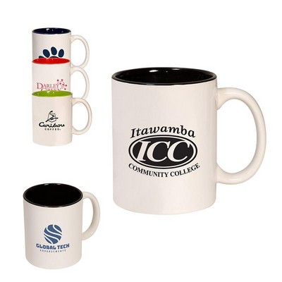 11 oz. Two Tone C-Handle Mug