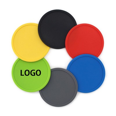 Waterproof Round Silicone Coaster