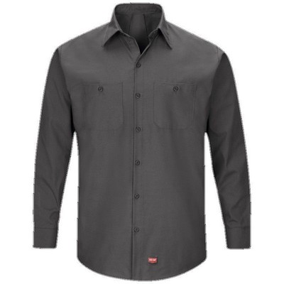 Red Kap® Men's Long Sleeve Work Shirt w/MIMIX™ - Charcoal Gray