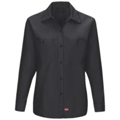 Red Kap® Women's Long Sleeve Work Shirt w/MIMIX™ - Black