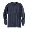 Dickie's® Men's Heavyweight Crew Neck Long Sleeve Shirt - Dark Navy Blue