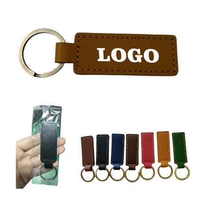 Vintage Laserable Leather Keychain