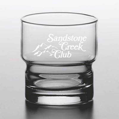 Deep Etched or Laser Engraved Libbey® 12037 Newton 10 oz. Stackable Rocks / Old Fashioned Glass