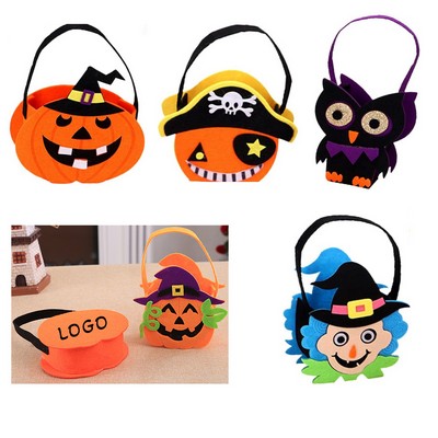 Halloween Decorative Candy Felt Tote Bag