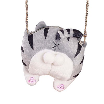 Plush Squishmallow Cat Purse Wallet Crossbody Bag