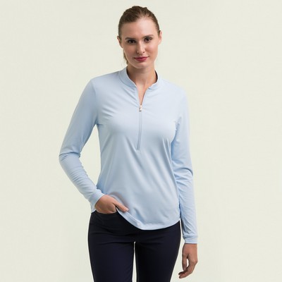 Fairway & Greene Women's "Cat" Quarter-Zip Shirt