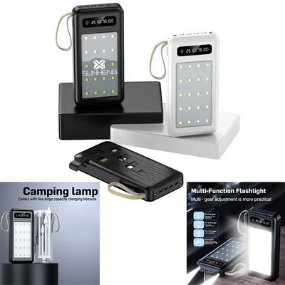 High Capacity Dual USB Lithium LED Light Power Bank