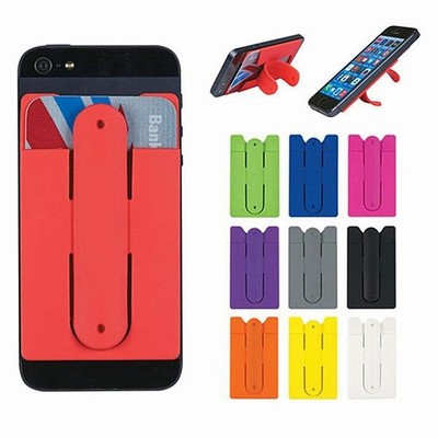 Silicone Phone Wallet with Stand