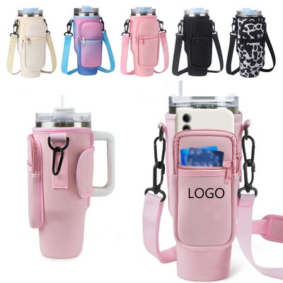 Water Bottle Holder Bag With Strap