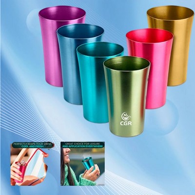 Vibrant Shine Aluminum Tumbler