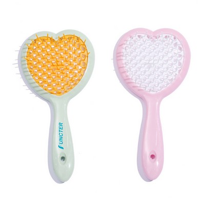 Heart Shape Vented Hair Brush Wet & Dry Styling Hair Brush