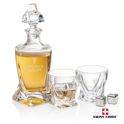 Seneca Decanter Set & Ice Cubes