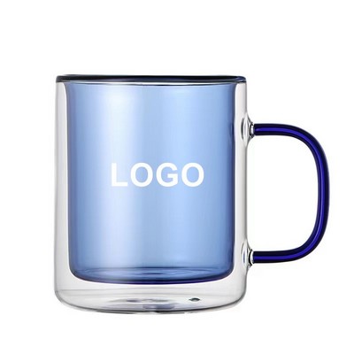 10 Oz. Glass Double Wall Mug