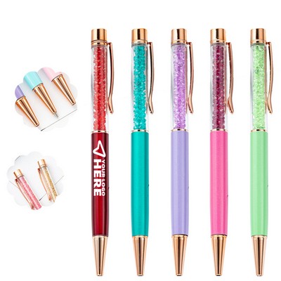 Gem Stone Retractable Ballpoint Pen