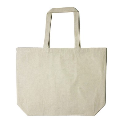 Jumbo Recycled Midweight Gusseted Canvas Tote