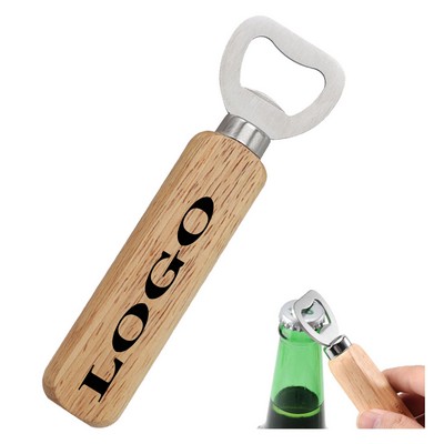 Wooden Handle Bottle Opener