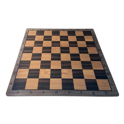 Mousepad Tournament Chess Board, Printed Weathered Wood Grain, 20 in.